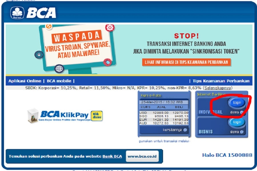 Cara print bukti transfer di klikbca bisnis