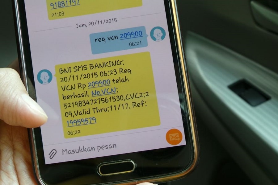Tarif atau biaya SMS banking BNI untuk cek saldo, transfer, isi ulang pulsa, dll