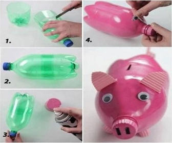 cara membuat celengan berbentuk hewan babi